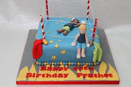 boxing birthday cake